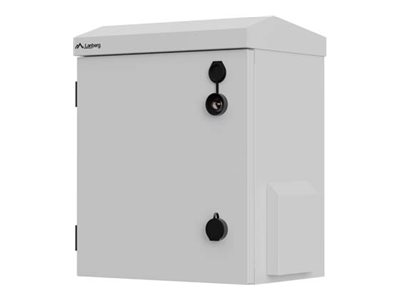 Lanberg Rack Cabinet 10" Wall/Pole-Mount IP55 Hermetic 320X220X400, Grey (Assembled) | Lanberg