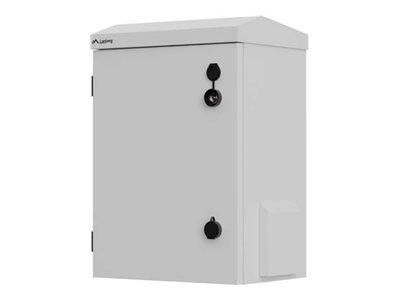 Lanberg Rack Cabinet 10" Wall/Pole-Mount IP55 Hermetic 340X250X500, Grey (Assembled) | Lanberg