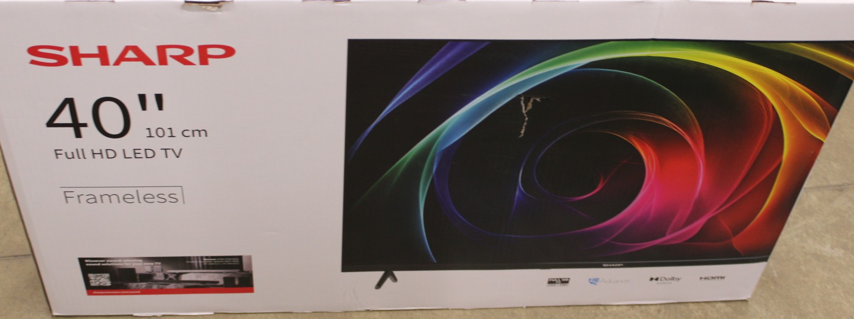 SALE OUT. Sharp 40HA1205E 40" (101cm) Full HD TV | Sharp 40HA1205E | 40 | FHD | Black | DAMAGED PACKAGING, SCRATCHED