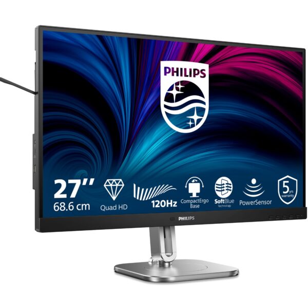 PHILIPS Business Monitor 27B2N4500/00 IPS 27" IPS 2560x1440/16:9/4ms/350cd/m2/HDMI DisplayPort USB Audio Out | Philips