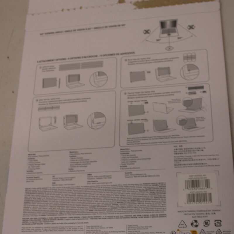 SALE OUT. Targus Privacy Screen 14" (16:09) | SALE OUT. | Targus Privacy Screen 14” W (16:9) | UNPACKED - Image 2