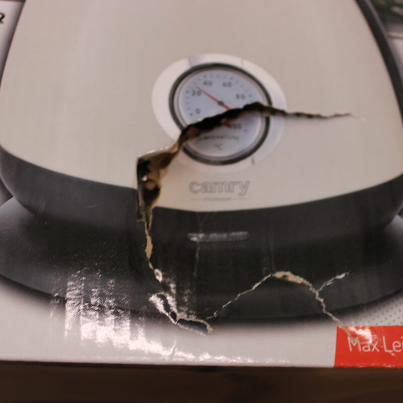 SALE OUT. Camry CR 1344 Electric kettle with a thermometer 1,7L, Cream | SALE OUT. | Camry Kettle with a thermometer | CR 1344 | Electric | 2200 W | 1.7 L | Stainless steel | 360° rotational base | Cream | DAMAGED PACKAGING - Image 2