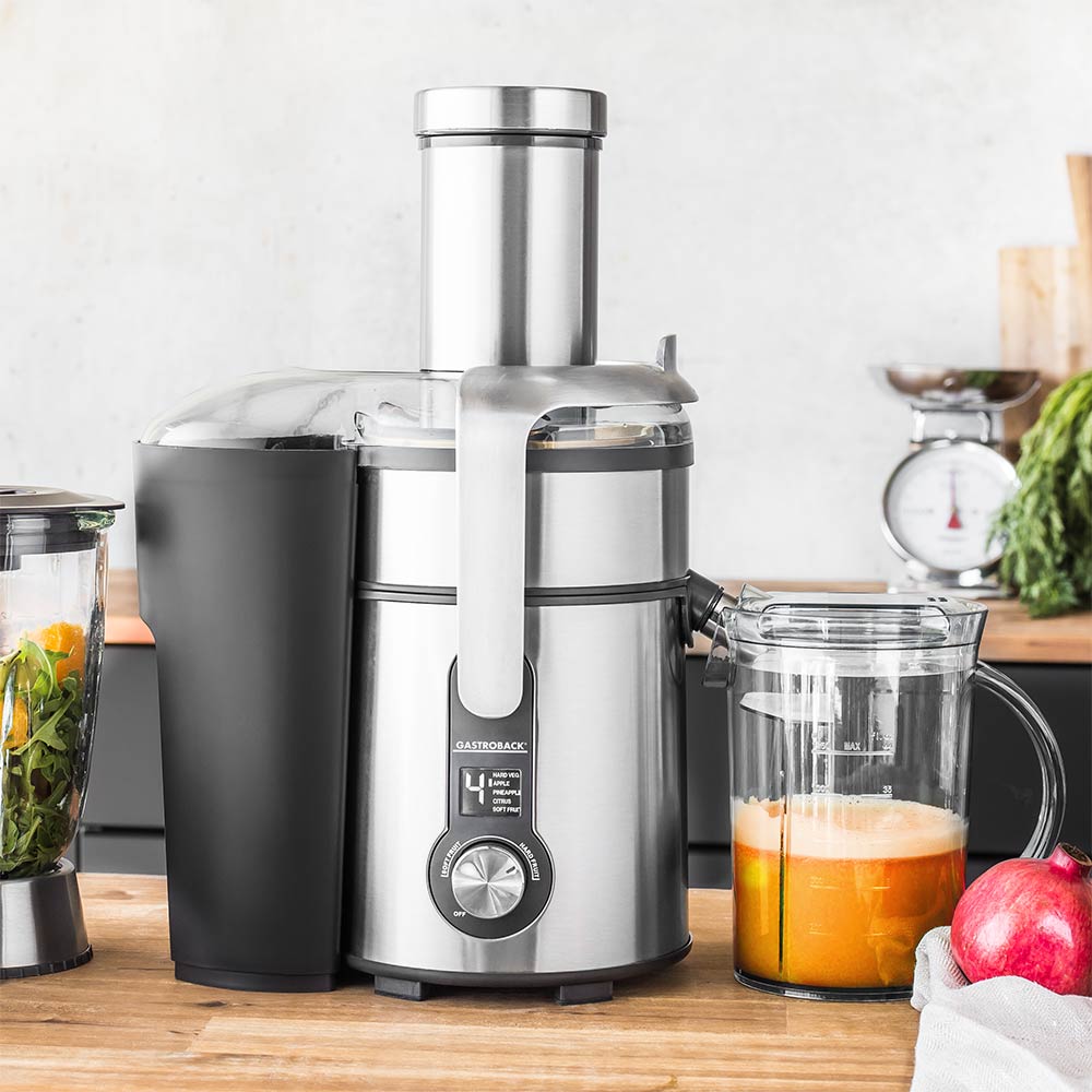 Gastroback Design Multi Juicer Digital Pro | 40153 | Type Multi juicer | Stainless steel/Black | 1500 W | Extra large fruit input | Number of speeds 5 - Image 4
