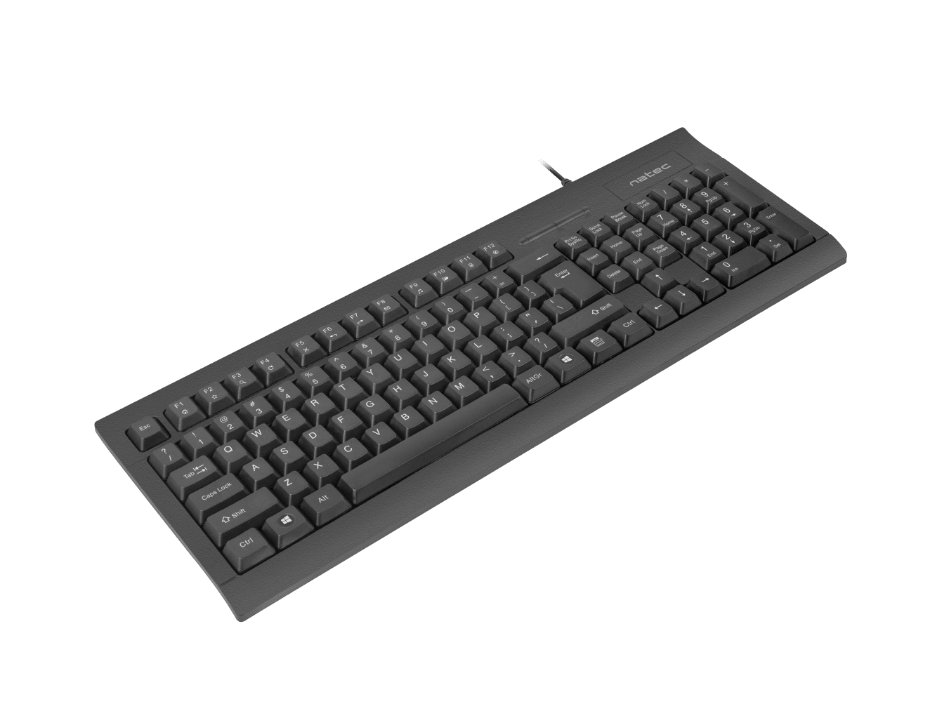 Natec | Moray | Keyboard with Smart ID card reader | Wired | US | Black - Image 2
