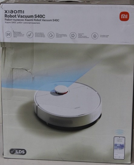 SALE OUT. Xiaomi Robot Vacuum S40C EU | Xiaomi Robot Vacuum S40C EU | Wet&Dry | 2600 mAh | Dust capacity 0.52 L | 5000 Pa | White | DAMAGED PACKAGING | 24 month(s)