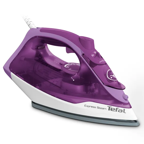 TEFAL FV2836E0 | Steam Iron | 2400 W | Water tank capacity 270 ml | Continuous steam 35 g/min | Steam boost performance 165 g/min | Purple/White