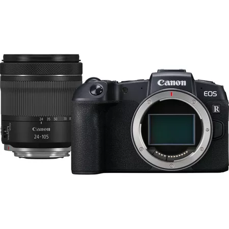 Canon | D.CAM EOS RP + RF 24-105mm F4-7.1 IS STM (AIP2) | Megapixel 26.2 MP | ISO sensitivity (max) 40000 | Wi-Fi | Video recording | Continuous, manual | CMOS | Black
