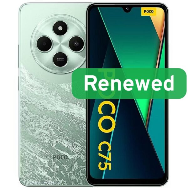 Poco Renewed | Grade A | C75 | 128 GB | Green | LTE | O | Poco Renewed