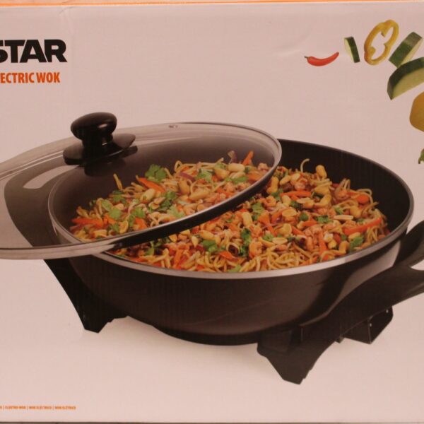 SALE OUT. Tristar PZ-9130 Electric Wok, Black | SALE OUT. | Tristar Electric Wok | PZ-9130 | 1500 W | Stainless steel | 4.5 L | Black | DAMAGED PACKAGING, SCRATCHED HANDLE