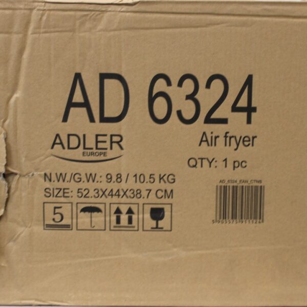 SALE OUT. ADLER AD 6324 Dual Air Fryer Oven, 11 L | Adler DAMAGED PACKAGING | 24 month(s)