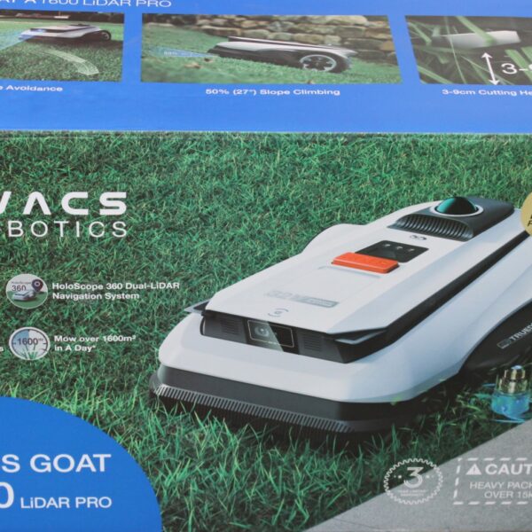 SALE OUT. | Ecovacs Lawn Mower | GOAT A1600 LiDAR PRO | 3000 Ah | White | UNPACKED, DIRTY