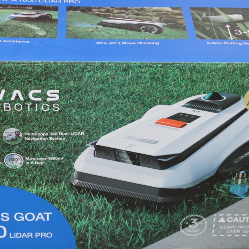 SALE OUT. | Ecovacs Lawn Mower | GOAT A1600 LiDAR PRO | 3000 Ah | White | UNPACKED, DIRTY