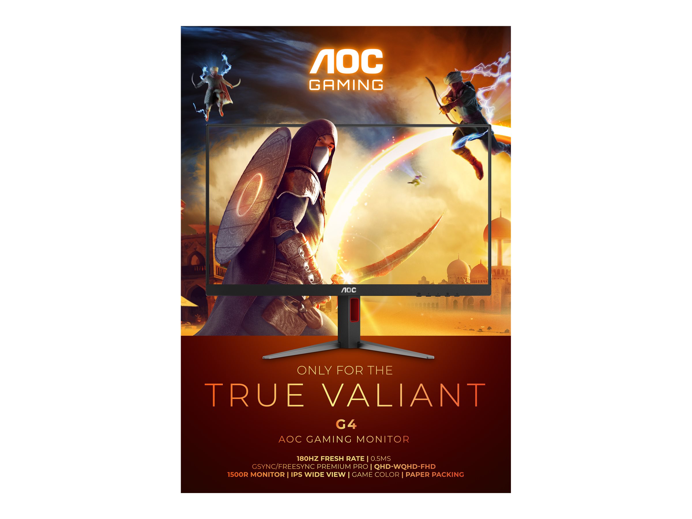 AOC | CQ27G4X | 27 " | VA | QHD | 16:9 | 180 Hz | 1 ms | 2560 x 1440 pixels | 300 cd/m² | HDMI ports quantity 2 | Warranty 36 month(s) - Image 42