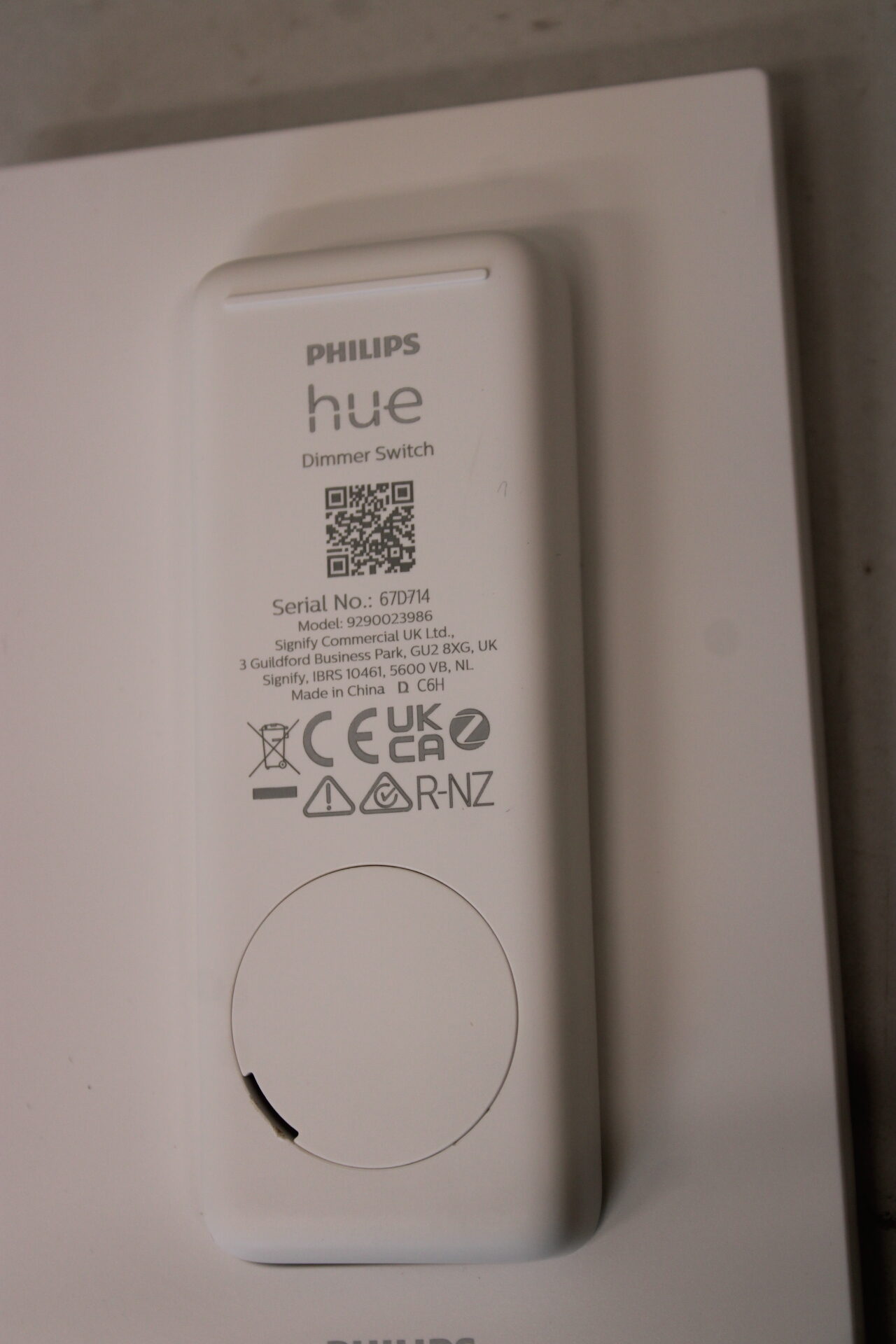 SALE OUT. | Philips Hue Hue DIM Switch | IEEE 802.15.4 | DAMAGED PACKAGING, UNPACKED, SCRATCHED BACKSIDE | Warranty 24 month(s) - Image 4