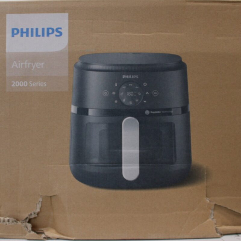 SALE OUT. Philips NA231/00 Airfryer, 1700 W, Pan volume 6.2 L, Black, Silver | Philips Airfryer | NA231/00 | Power 1700 W | Capacity 6.2 L | Black/Silver | DAMAGED PACKAGING, CRACKED BODY | 24 month(s) - Image 2