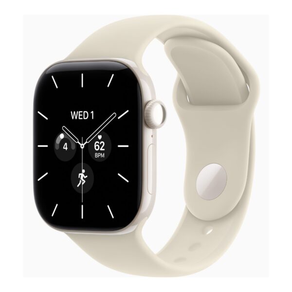 Apple Watch Series 12 GPS + Cellular 42mm Pearl White Ceramic Case with Sand Sport Band - M/L | Apple