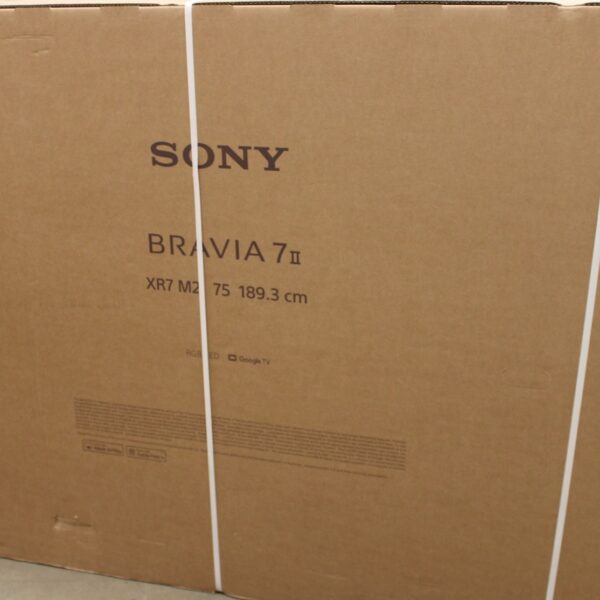 SALE OUT. Sony K75XR75M2 Bravia 7 75" (189cm) 4K Ultra HD Smart Google Mini LED TV | SALE OUT. | Sony TV | K75XR75M2 Bravia 7 | 75 | Smart TV | Google TV | 4K UHD | Black | DAMAGED PACKAGING