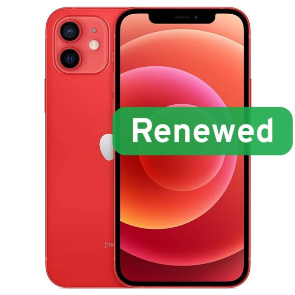 Apple Renewed | Grade A | iPhone 12 | 64 GB | Red | 5G | O
