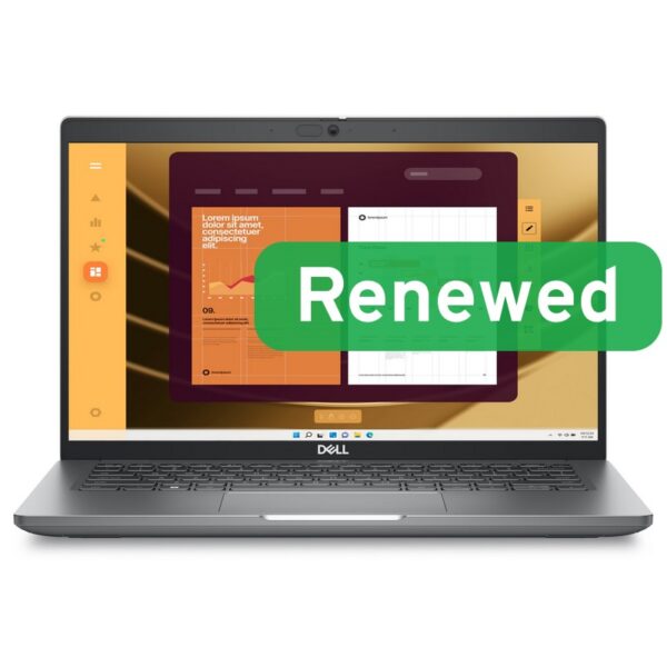DELL Renewed | Grade A | Latitude 5450 Silver | 14 | Intel I3-1315U | 16GB | Intel UHD | 256 GB | UK Backlit | N | Windows 11 Pro