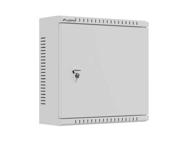 Lanberg TPR 10" Installation Enclosure with Mesh Plate 340X340X140, Grey (assembled)