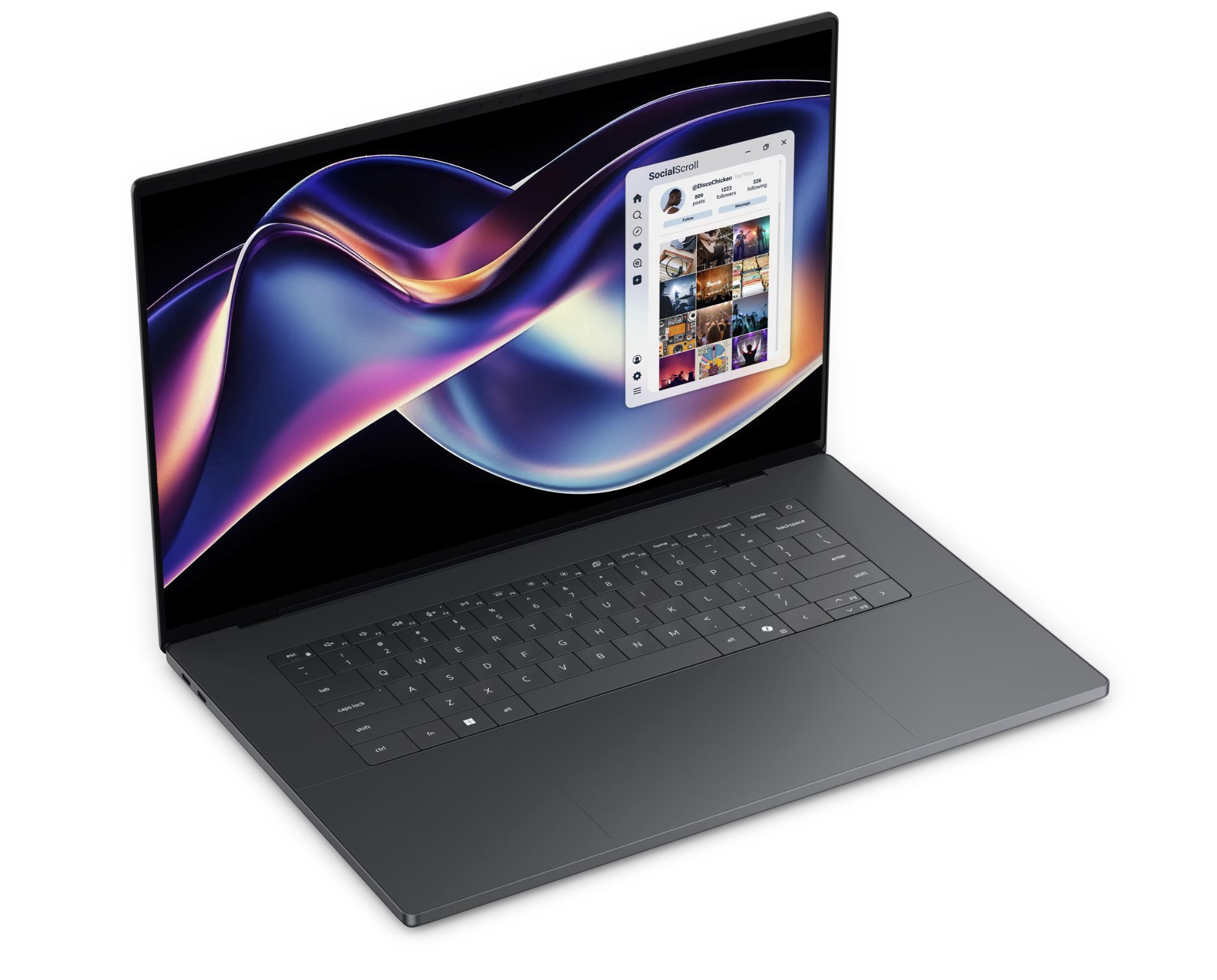 Dell XPS DA16260 | Graphite | 16 " | 2K | Intel Core Ultra X7 | 358H | 64 GB | LPDDR5x | Solid-state drive capacity 1000 GB | Intel Arc Graphics | Windows 11 Pro | Keyboard language English | Keyboard backlit | Warranty 36 month(s) | Battery warranty 12 month(s) - Image 3