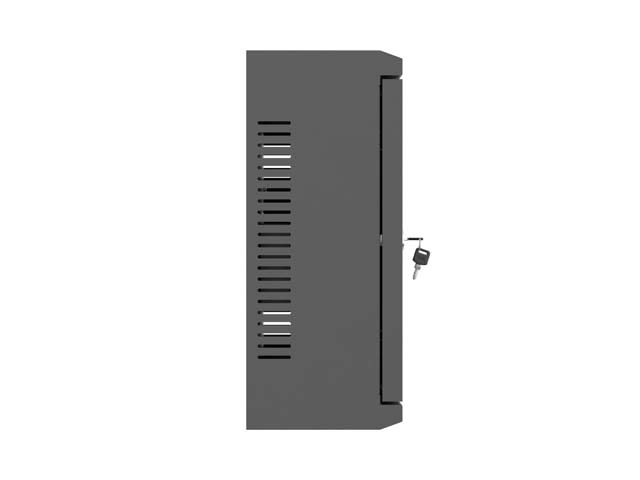 Lanberg TPR 10" Installation Enclosure with Mesh Plate 340X340X140, Black (assembled) - Image 3