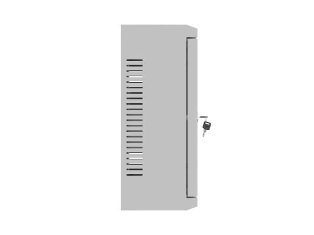 Lanberg TPR 10" Installation Enclosure with Mesh Plate 340X340X140, Grey (assembled) - Image 4