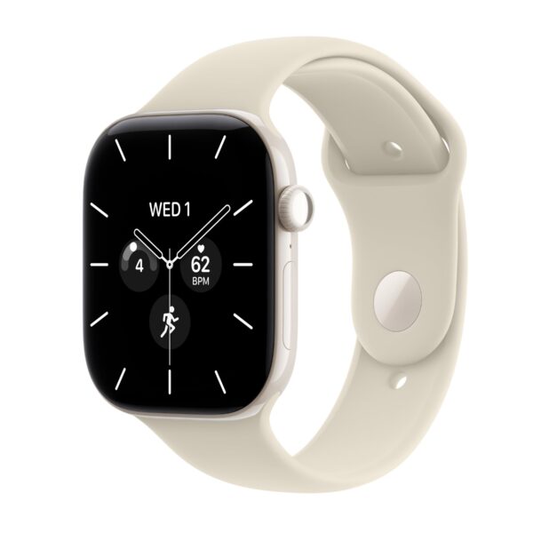 Apple Watch Series 12 GPS + Cellular 46mm Pearl White Ceramic Case with Sand Sport Band - M/L | Apple
