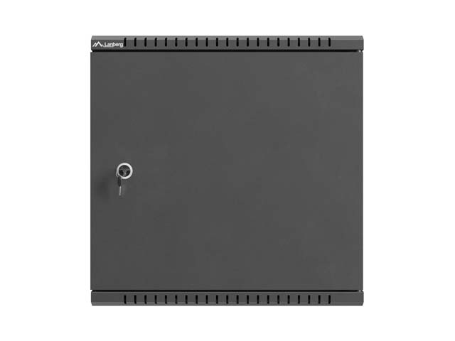 Lanberg TPR 10" Installation Enclosure with Mesh Plate 400X400X140, Black (assembled) - Image 3