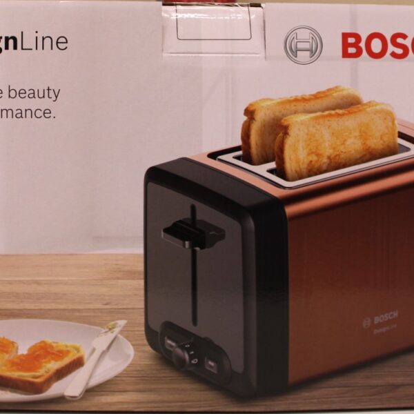 SALE OUT. Bosch TAT4P429 DesignLine Toaster, 970 W, 2 slots, Copper | SALE OUT. | Bosch DesignLine Toaster | TAT4P429 | Power 970 W | Number of slots 2 | Housing material Stainless Steel | Copper/Black | DAMAGED PACKAGING