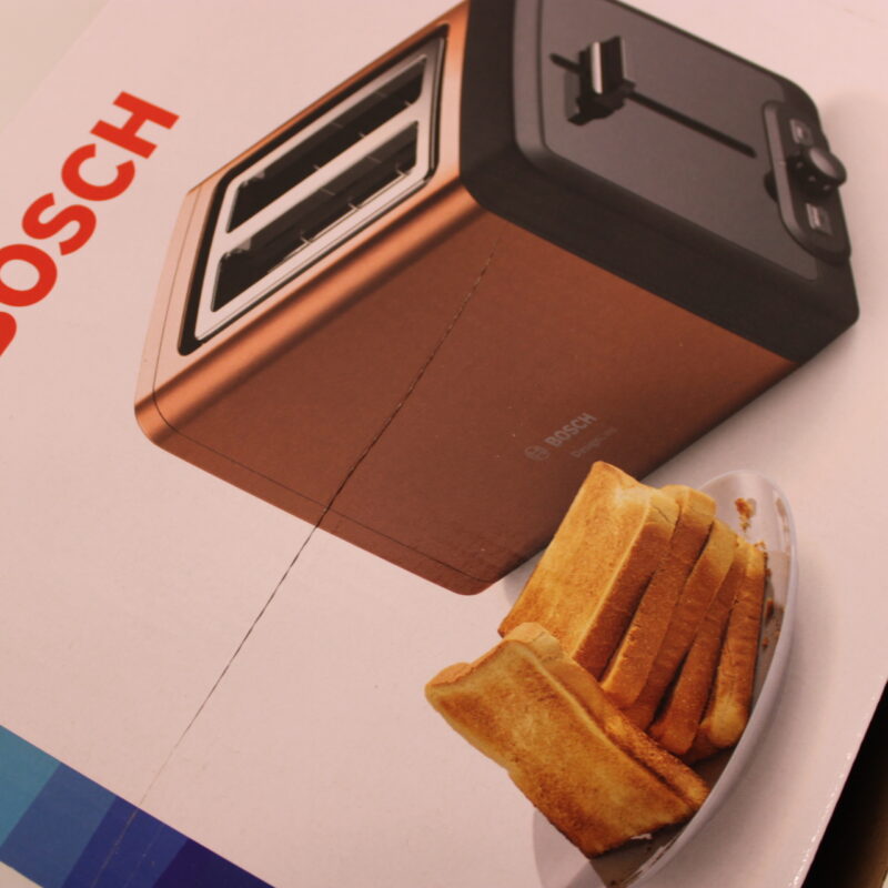 SALE OUT. Bosch TAT4P429 DesignLine Toaster, 970 W, 2 slots, Copper | SALE OUT. | Bosch DesignLine Toaster | TAT4P429 | Power 970 W | Number of slots 2 | Housing material Stainless Steel | Copper/Black | DAMAGED PACKAGING - Image 2