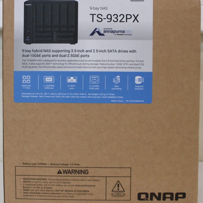 SALE OUT. | QNAP 9-Bay QTS NAS | TS-932PX-4G | Up to 9 HDD/SSD Hot-Swap | AnnapurnaLabs Alpine | AL324 ARM Cortex-A57 Quad-Core | Processor frequency 1.7 GHz | 4 GB | DDR4 | DEMO (SCRATCHED)