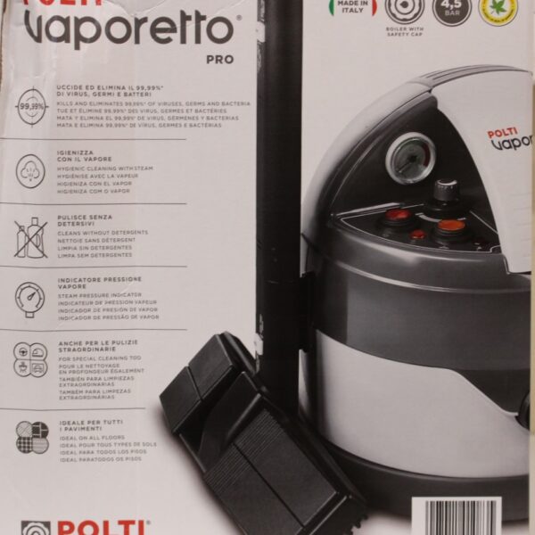 SALE OUT. Polti | Steam cleaner | Vaporetto Eco Pro 3.0 | Power 2000 W | Steam pressure 4.5 bar | Water tank capacity 2 L | Grey | DAMAGED PACKAGING | Warranty 24 month(s)