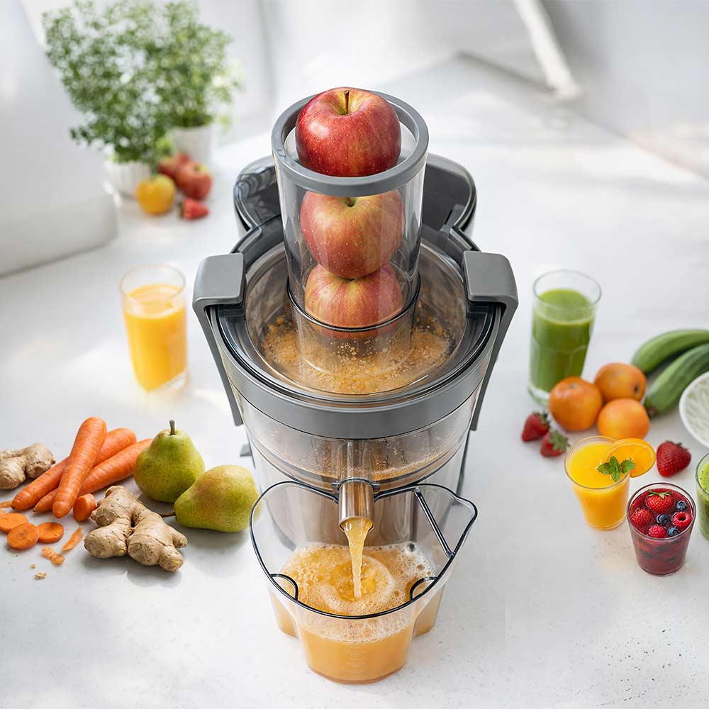 Gastroback Vital Juicer Plus | 40116 | Type Centrifugal juicer | Silver/Black | 800 W | Extra large fruit input | Number of speeds 2 - Image 8
