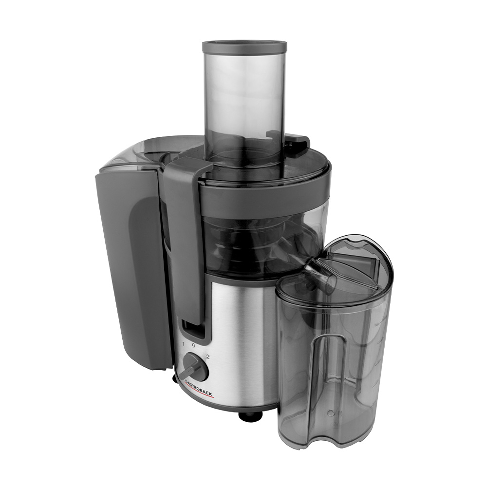Gastroback Vital Juicer Plus | 40116 | Type Centrifugal juicer | Silver/Black | 800 W | Extra large fruit input | Number of speeds 2