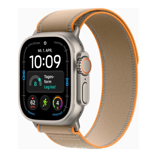 Apple Watch Ultra 4 GPS + Cellular 49mm Natural Titanium Case with Sand Trail Loop - S/M | Apple