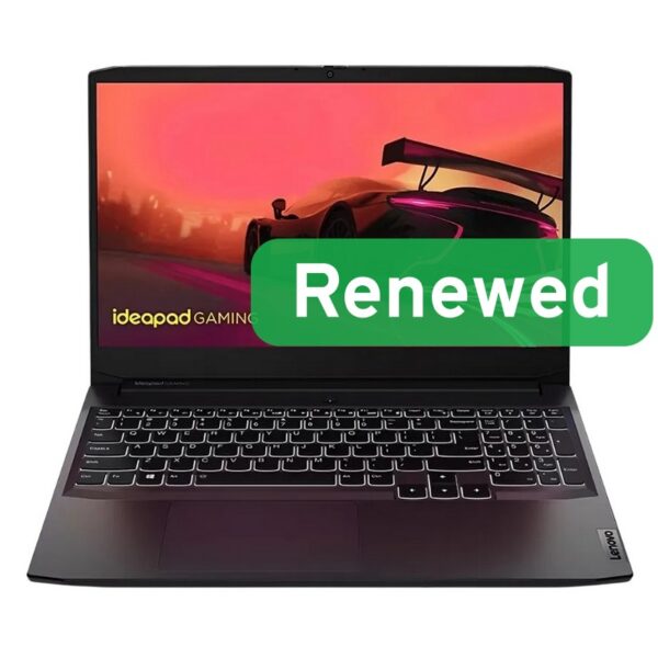 Lenovo Renewed | Grade A | Lenovo IdeaPad Gaming 3 | 15.6 | Ryzen 5 5600H | 8GB | RTX 3050 | 512 GB | US Backlit | N | Windows 11 Home