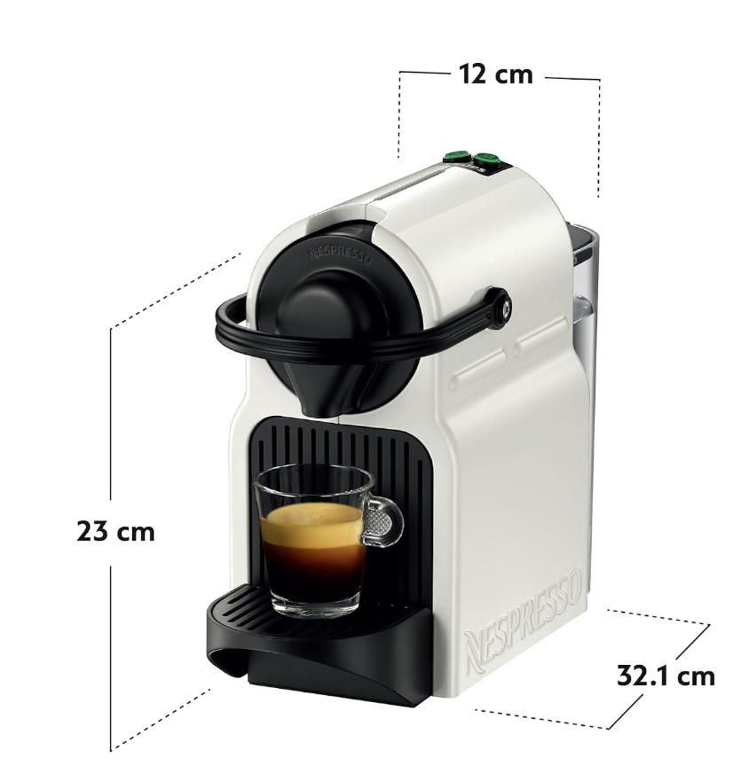 Krups | Coffee maker | XN1001 Inissia Nespresso | Pump pressure 19 bar | Capsule coffee machine | 1260 W | White - Image 3
