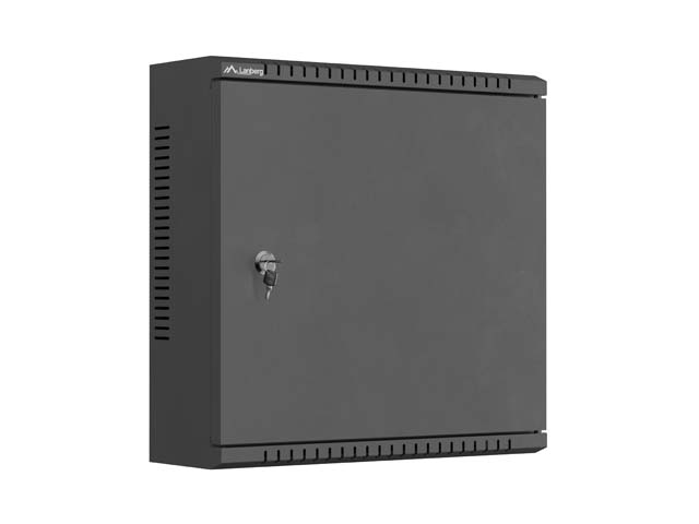 Lanberg TPR 10" Installation Enclosure with Mesh Plate 400X400X140, Black (assembled)