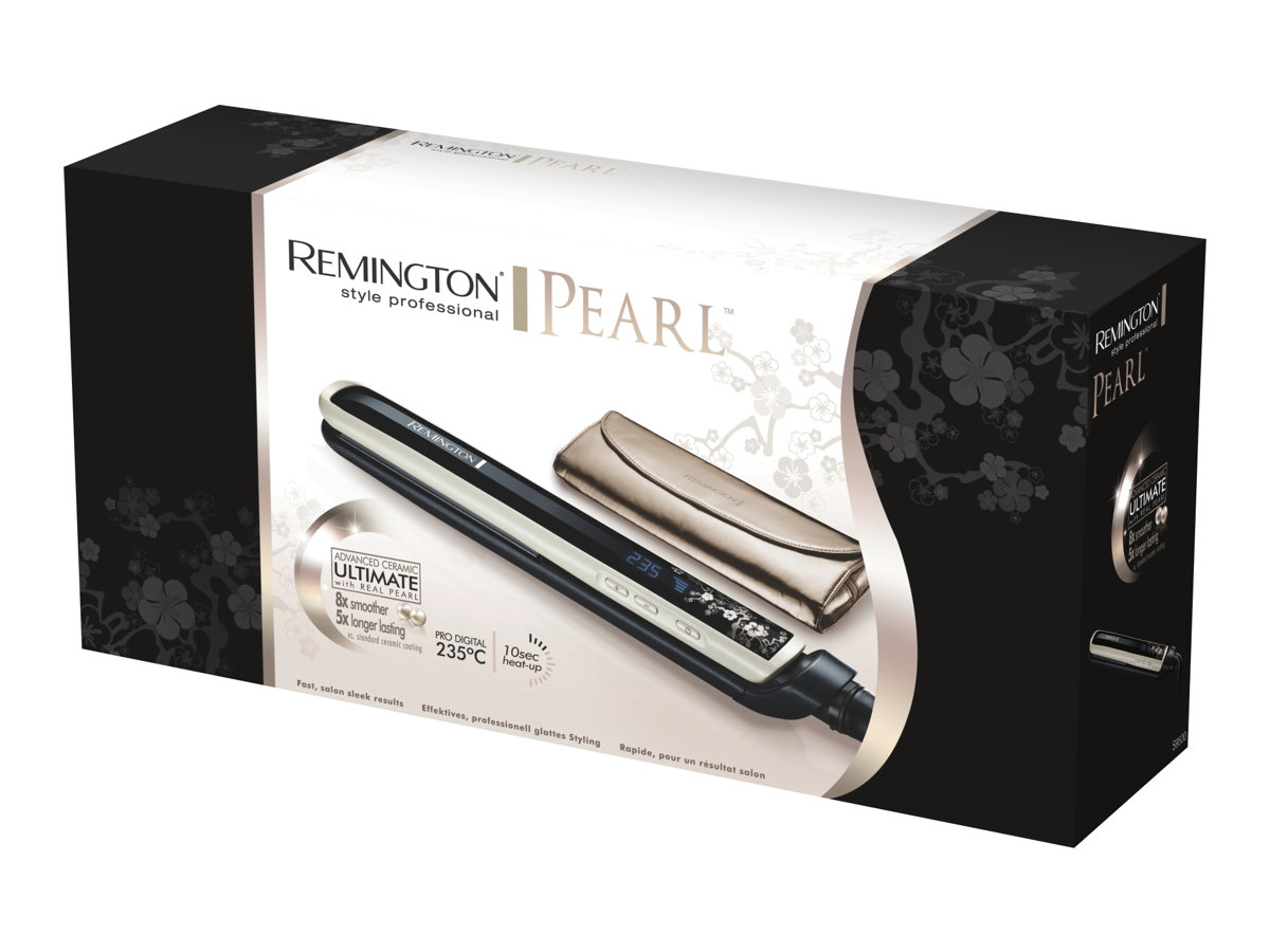 Remington | PEARL Hair Straightener | S9500 | Warranty 24 month(s) | Ceramic heating system | Display Digital display | Temperature (min) 150 °C | Temperature (max) 235 °C | Black - Image 4