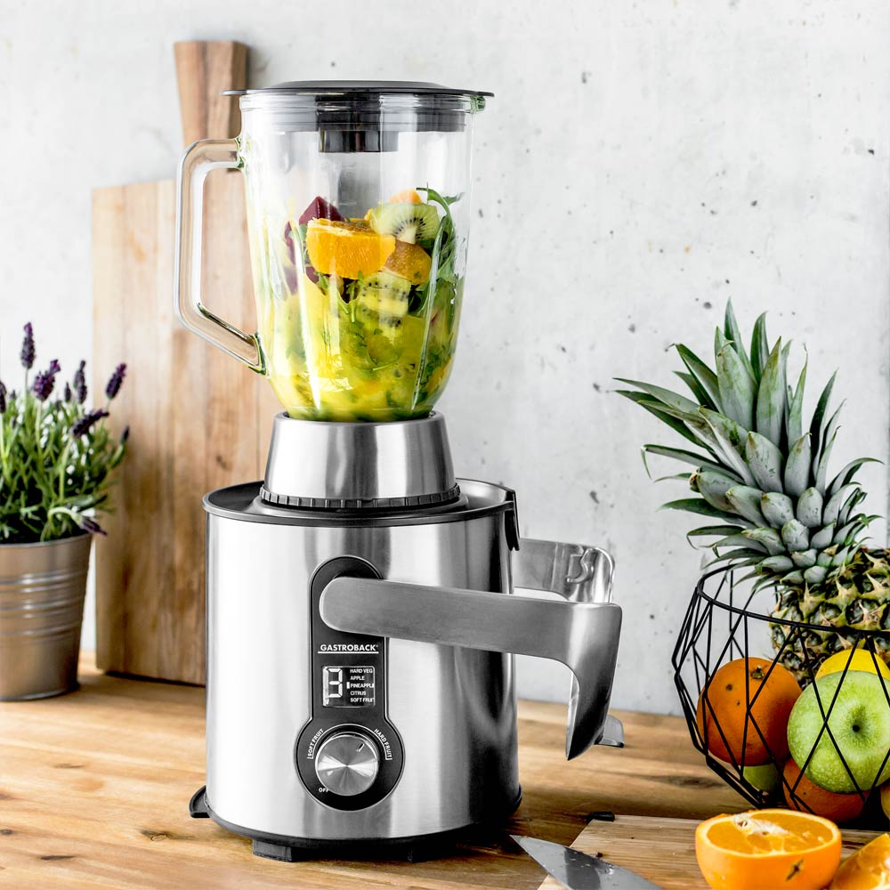 Gastroback Design Multi Juicer Digital Pro | 40153 | Type Multi juicer | Stainless steel/Black | 1500 W | Extra large fruit input | Number of speeds 5 - Image 6