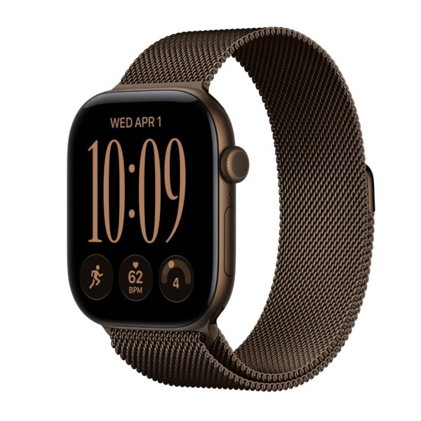 Apple Watch Series 12 GPS + Cellular 46mm Dark Bronze Aluminium Case with Dark Bronze Milanese Loop - S/M | Apple