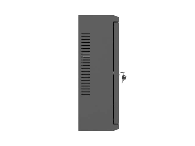 Lanberg TPR 10" Installation Enclosure with Mesh Plate 400X400X140, Black (assembled) - Image 4
